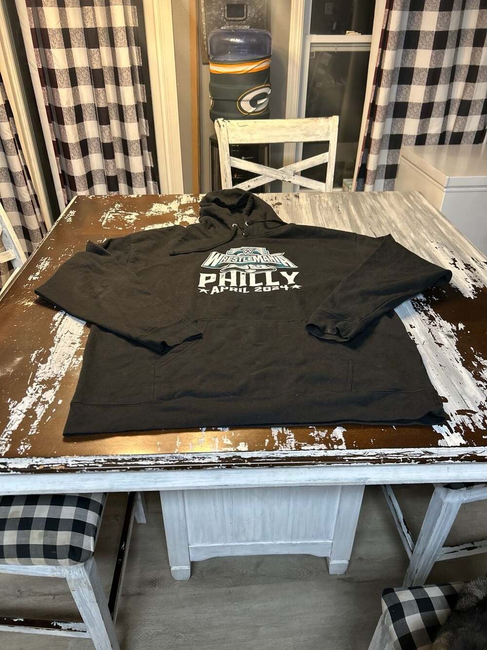 WWE Authentic WrestleMania 40 Philly April 2024 Black Pullover Hoodie - 3X